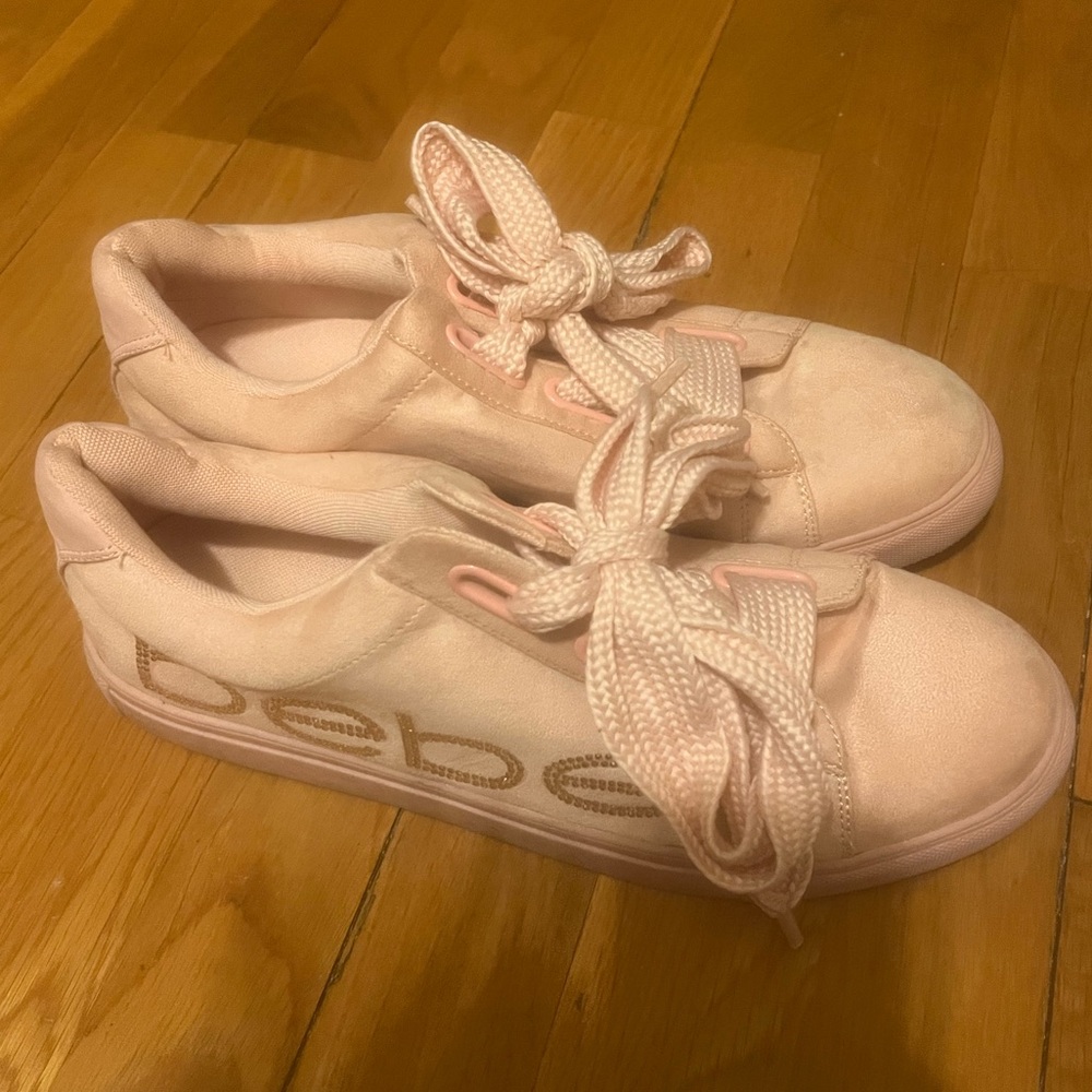 Bebe Logo Fat Lace Sneakers